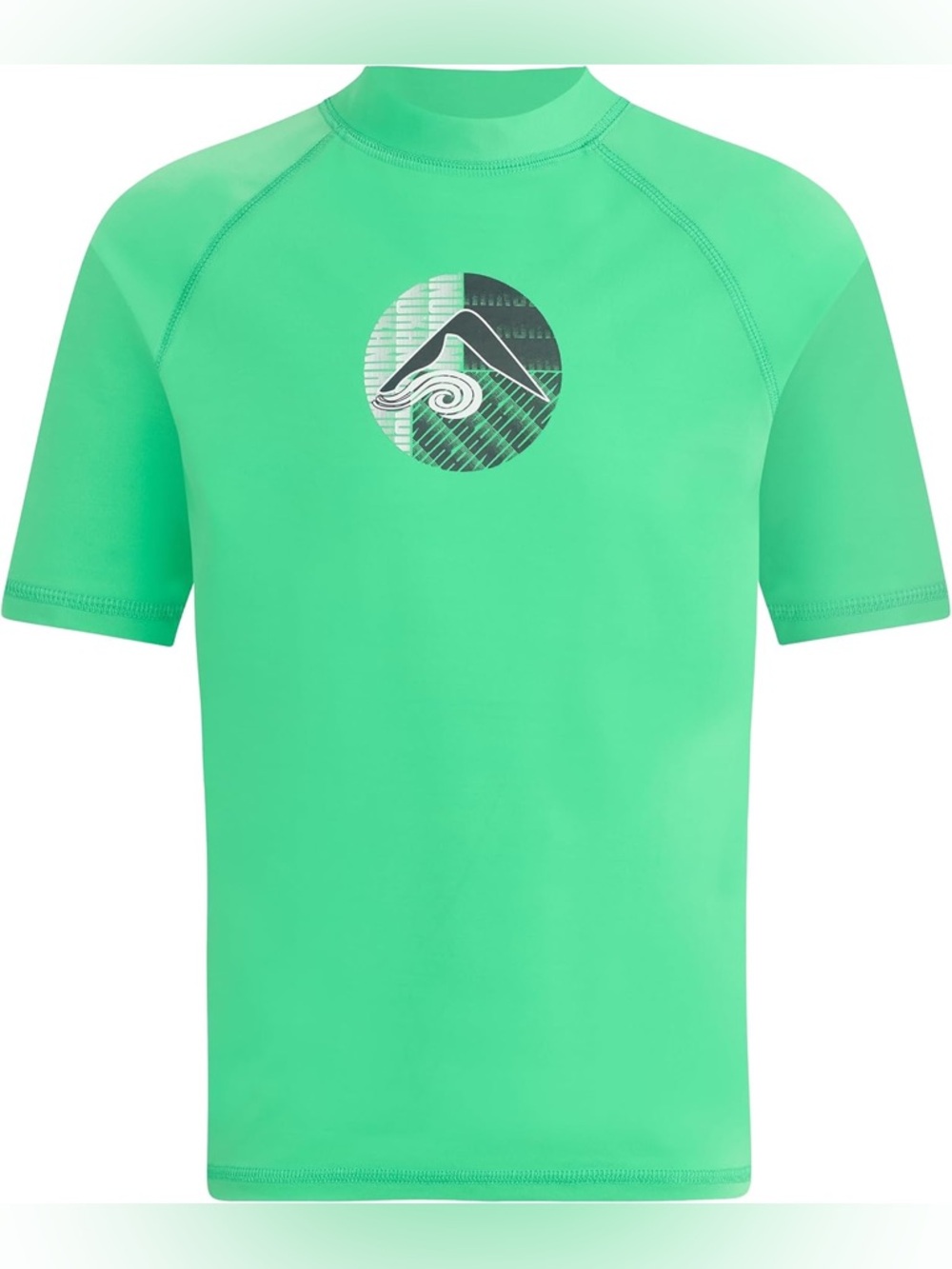 Kanu Surf Kids Short Sleeve Rashguard - Mint Green